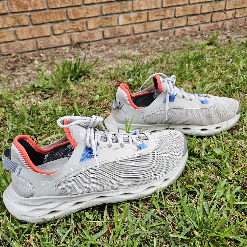 COLUMBIA Gray and Blue Athletic Sneakers SIZE 12